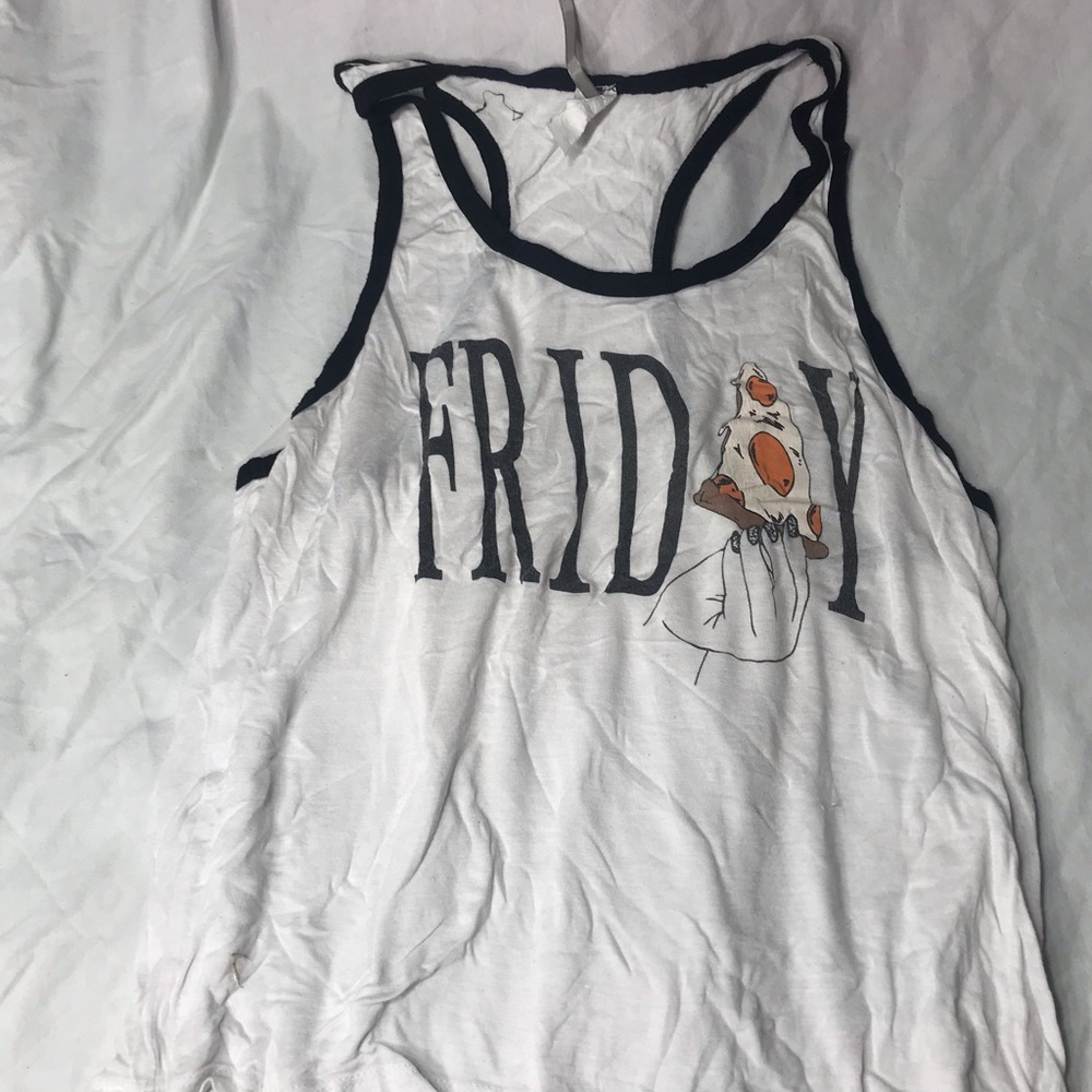 Friday(with pizza)tank top